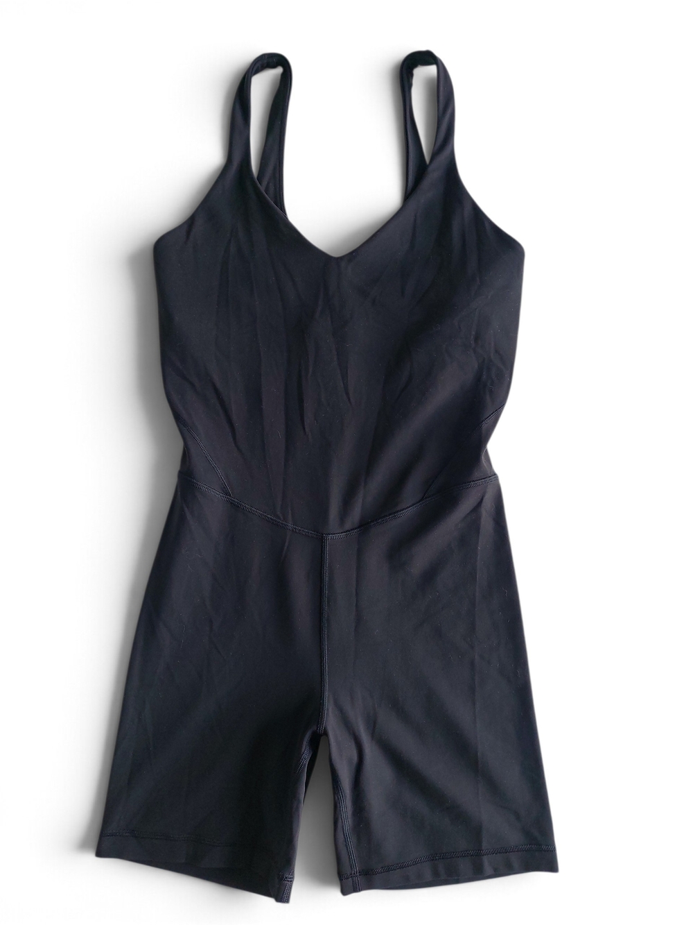 Lululemon Romper Size 6 (S) Black Sleeveless Bodysuit Jumpsuit Athletic Wear